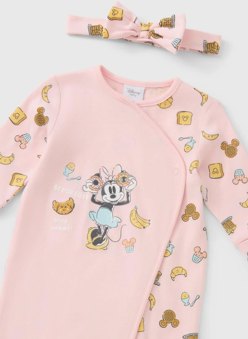 ماتلان بدلة نوم وربطة رأس للبنات الصغيرات بتصميم ميني